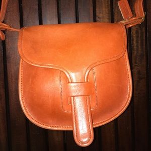 Vintage 60s/70s Coach NYC saddle bag purse RARE